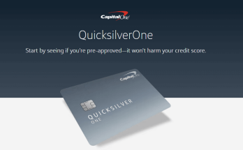 Capital One QuicksilverOne Cash Rewards Credit Card